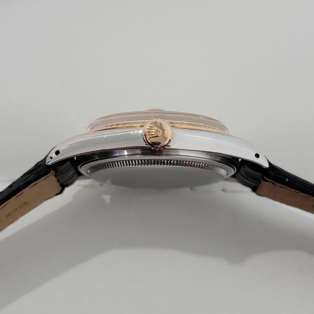 Mens Rolex Ref 1601 Oyster Datejust 18k Rose Gold SS Automatic 1960s RJC183B 5