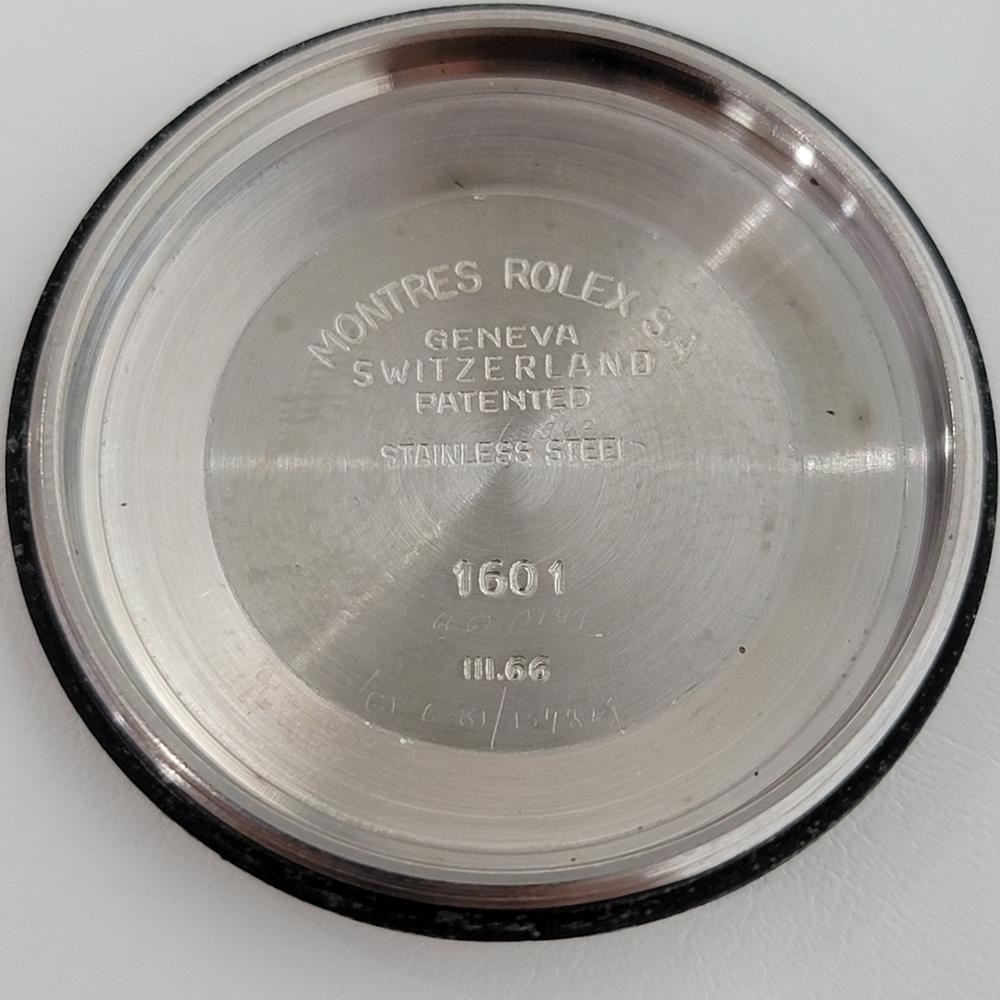 Mens Rolex Ref 1601 Oyster Datejust 18k SS Automatic 1960s Vintage RJC159B 8