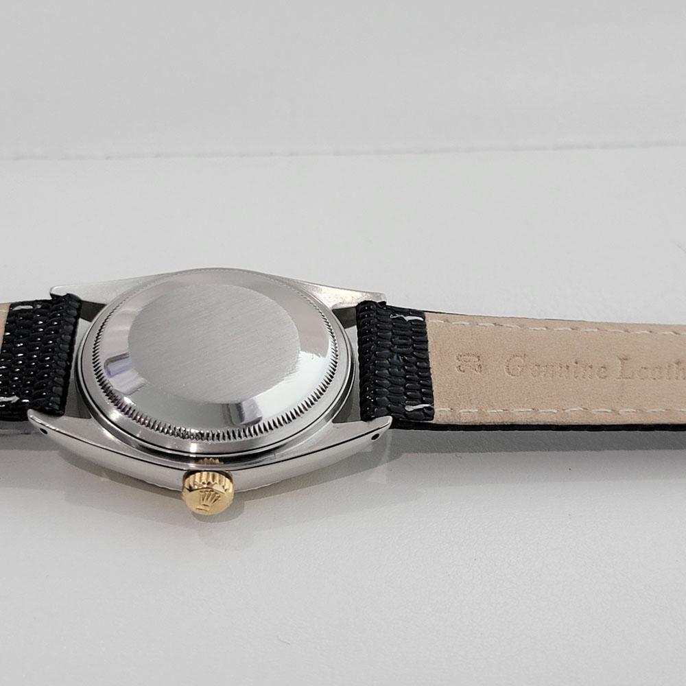 Mens Rolex Ref 1601 Oyster Datejust 18k SS Automatic 1970s Vintage RA170B For Sale 6