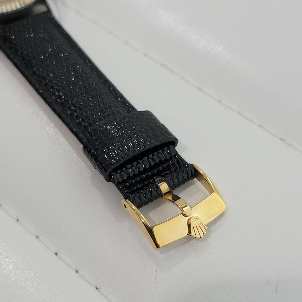 Mens Rolex Ref 1601 Oyster Datejust 18k SS Automatic 1970s Vintage RA170B For Sale 4