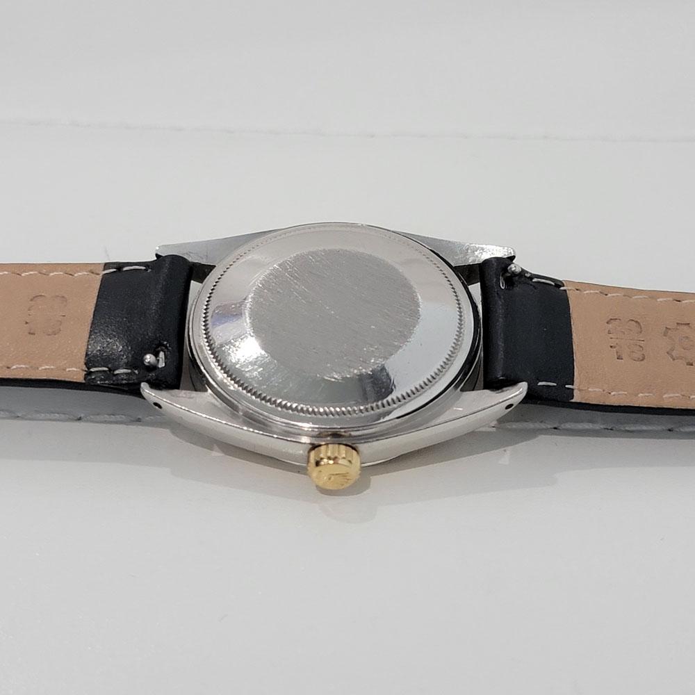 Mens Rolex Ref 1601 Oyster Datejust 18k SS Automatic 1970s Vintage RJC189B For Sale 6
