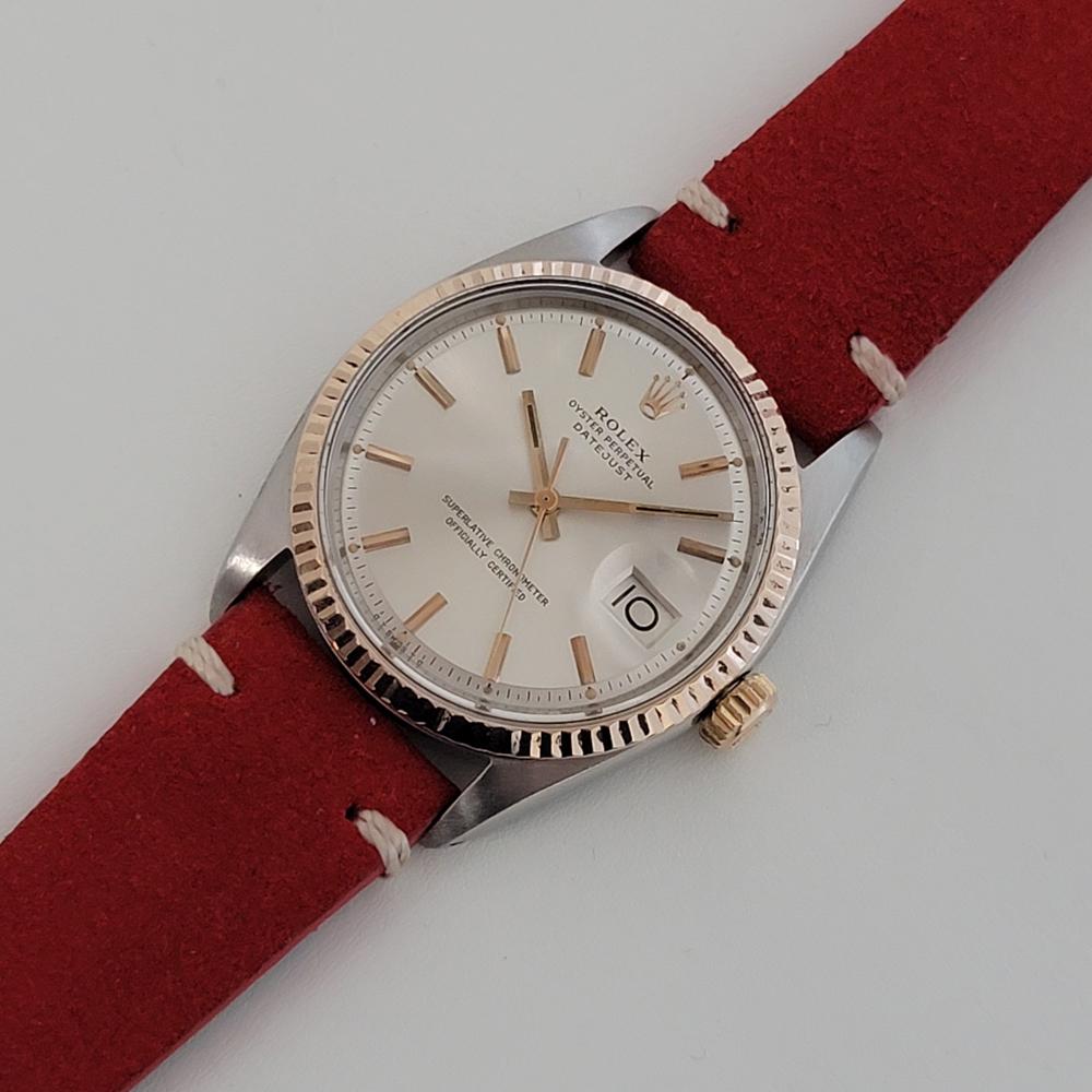 Men's Mens Rolex Ref 1601 Oyster Perpetual Datejust 18k SS Automatic 1960s RJC159
