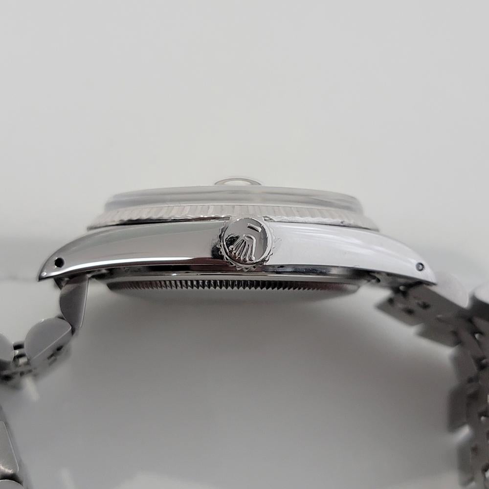 Mens Rolex Ref 16014 Datejust 18k White Gold SS Automatic 1970s Swiss RA332 3