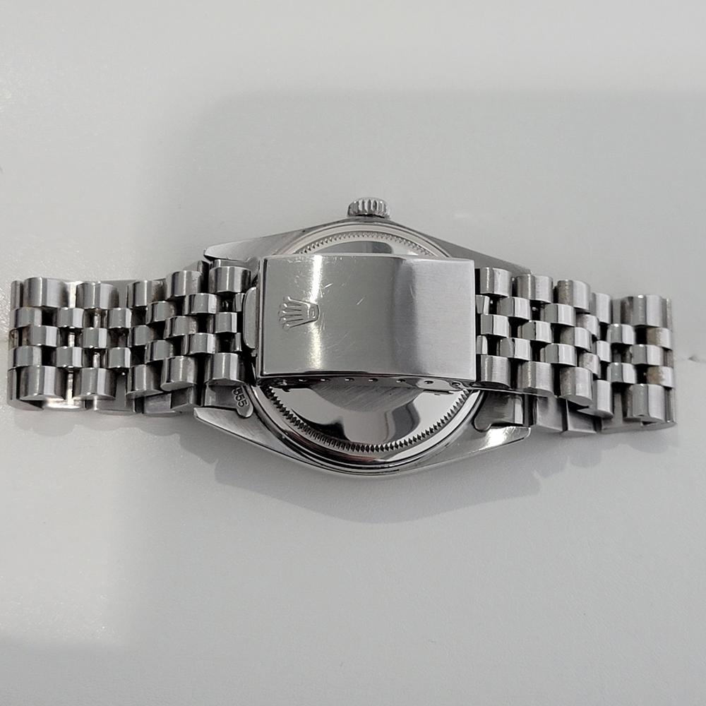 Mens Rolex Ref 16014 Datejust 18k White Gold SS Automatic 1970s Swiss RA332 4