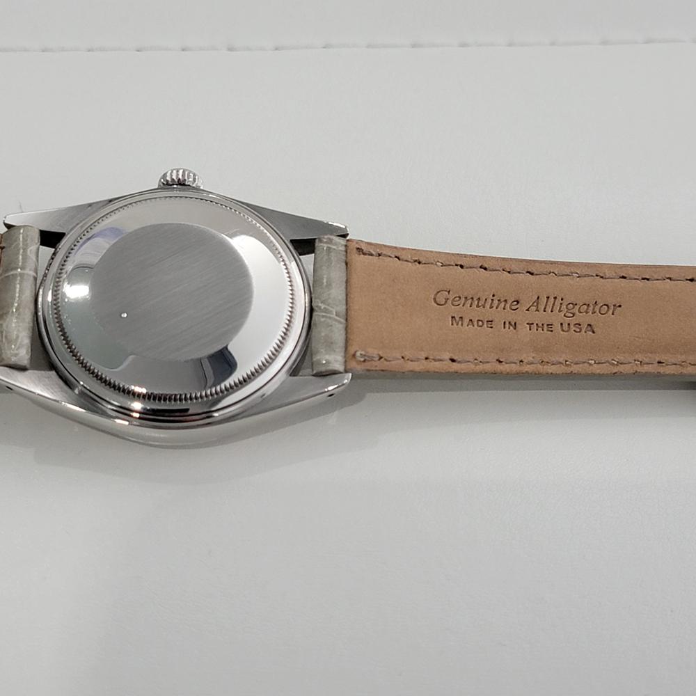 Mens Rolex Ref 16014 Datejust 18k White Gold SS Automatic 1980s Swiss RA332G 6