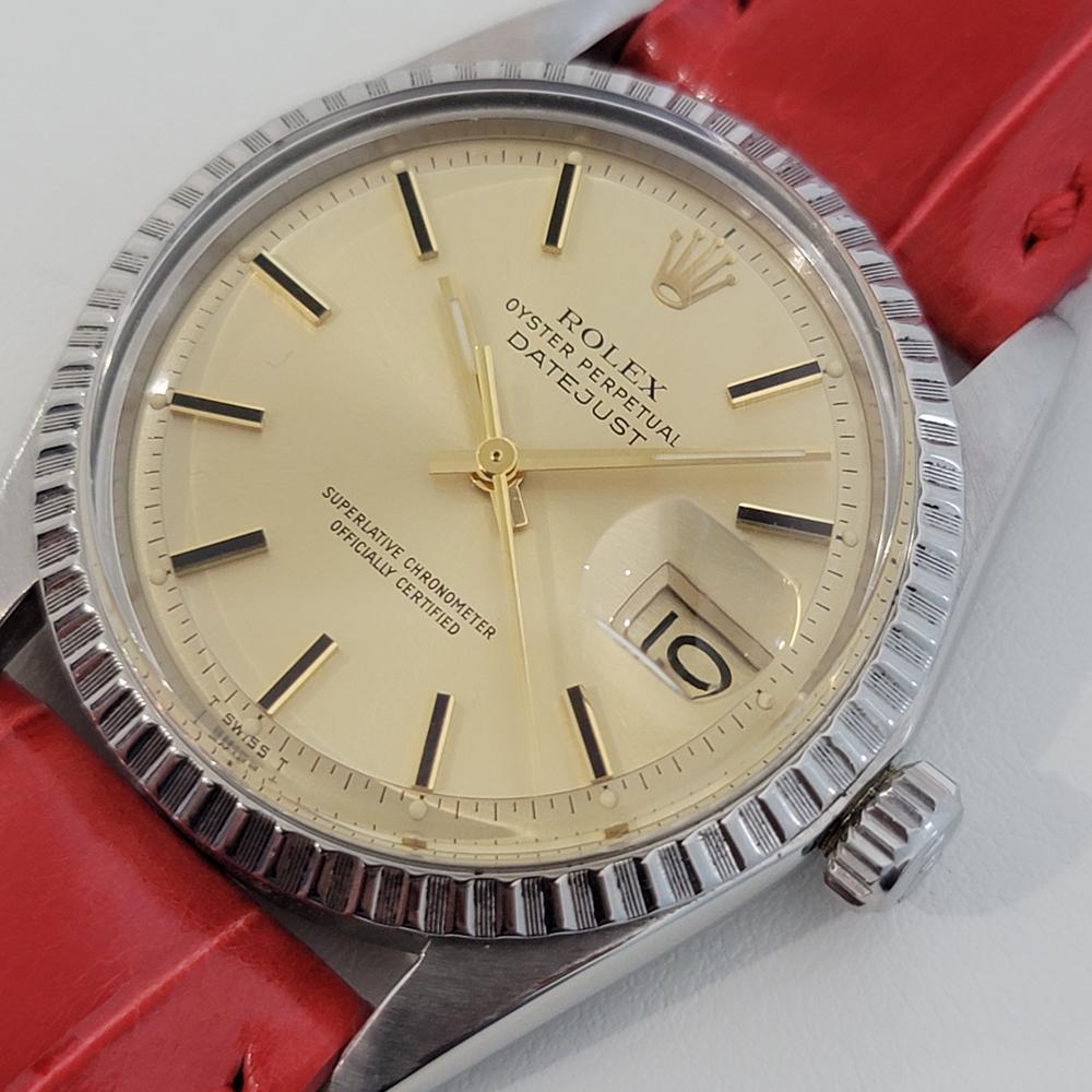 Men's Mens Rolex Ref 1603 Oyster Datejust 36mm Automatic 1970s Swiss Vintage RA226R