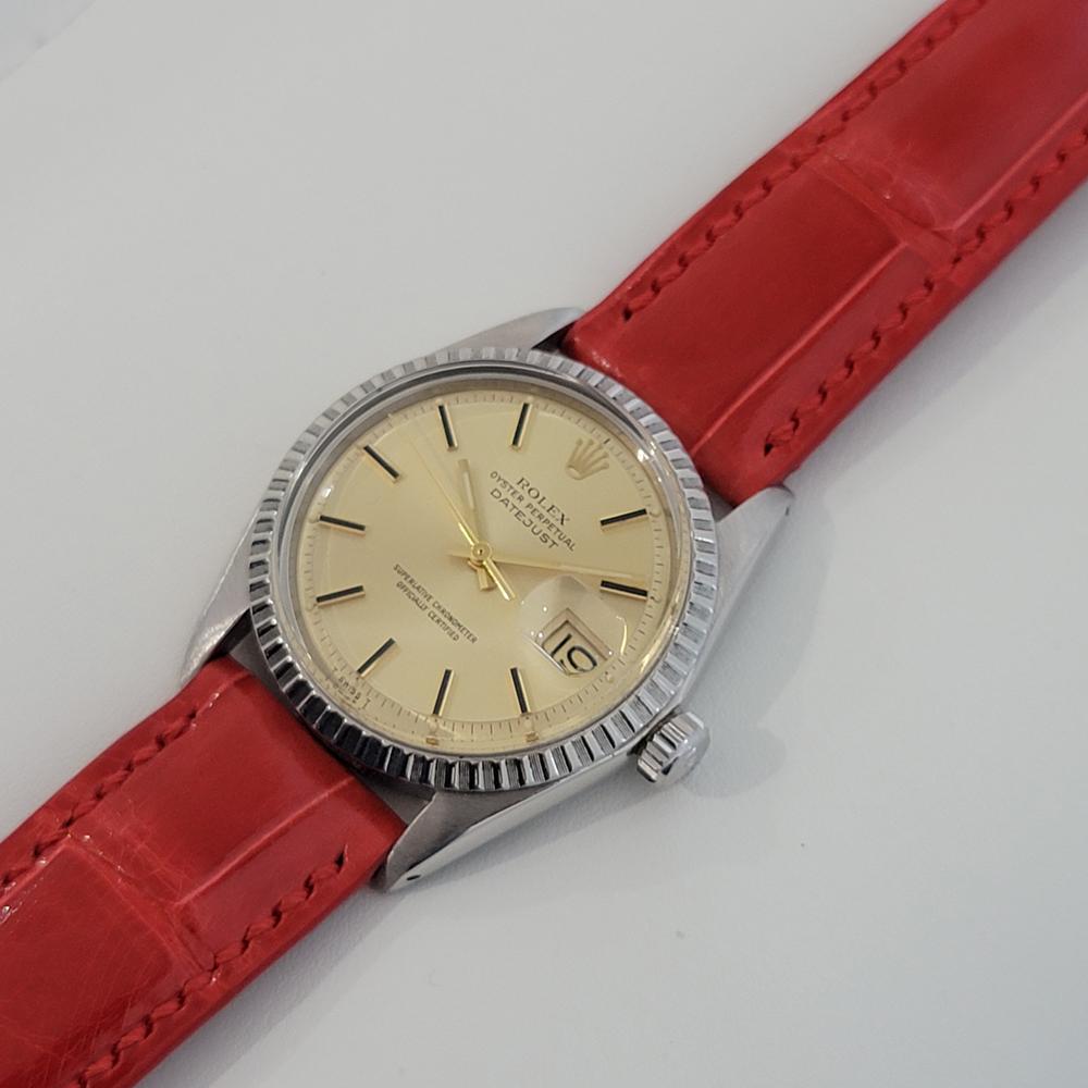 Mens Rolex Ref 1603 Oyster Datejust 36mm Automatic 1970s Swiss Vintage RA226R 1