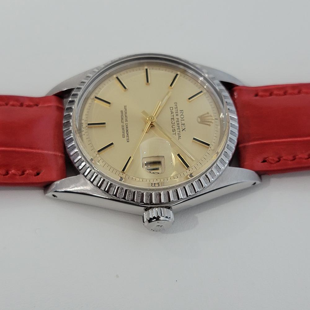 Mens Rolex Ref 1603 Oyster Datejust 36mm Automatic 1970s Swiss Vintage RA226R 2