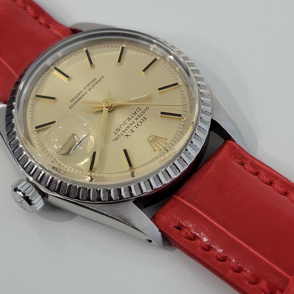 Mens Rolex Ref 1603 Oyster Datejust 36mm Automatic 1970s Swiss Vintage RA226R 3