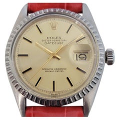 Mens Rolex Ref 1603 Oyster Datejust 36mm Automatic 1970s Swiss Vintage RA226R