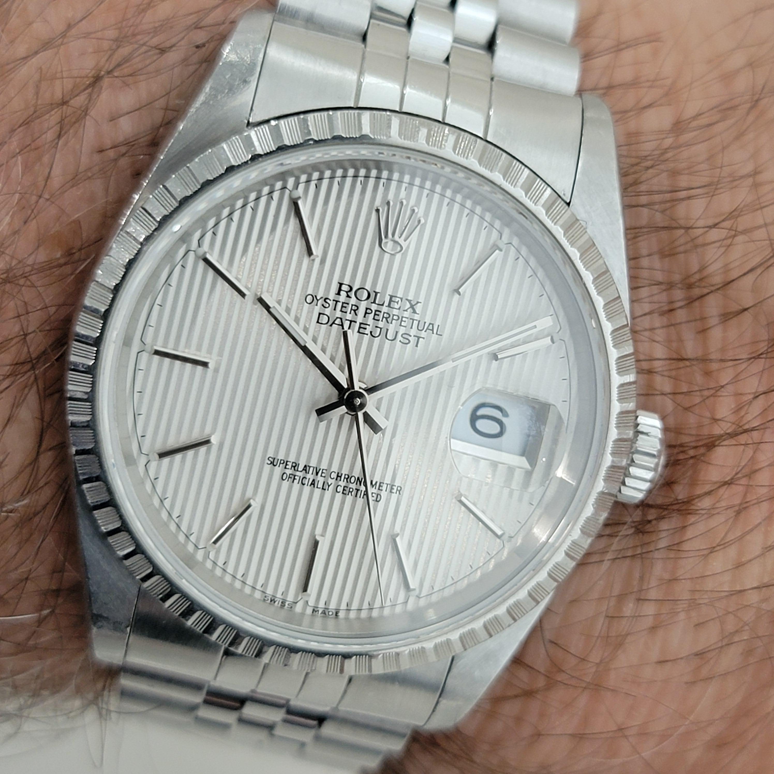 Mens Rolex Ref 16220 Oyster Datejust Automatic 1990s All Original RA278 9