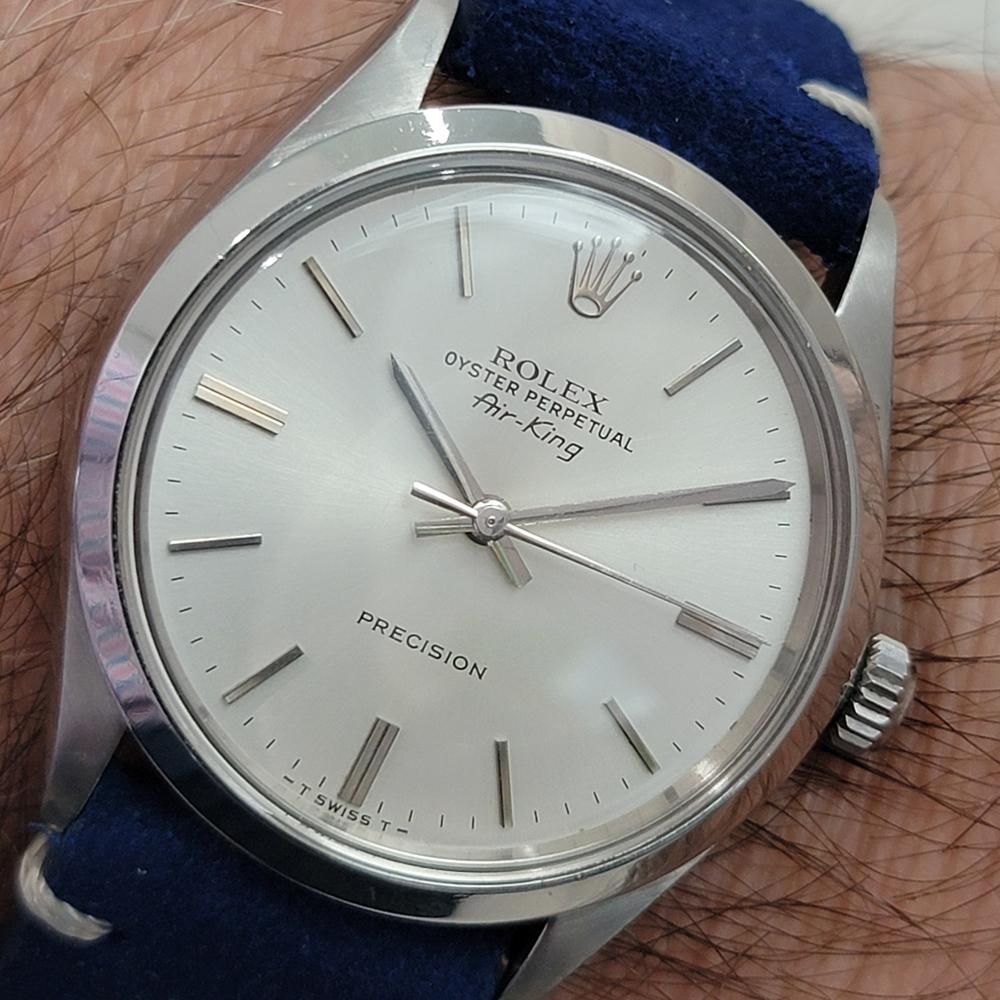 Mens Rolex Ref 5500 Oyster Precision Air King Automatic 1970s Vintage RA475 For Sale 9