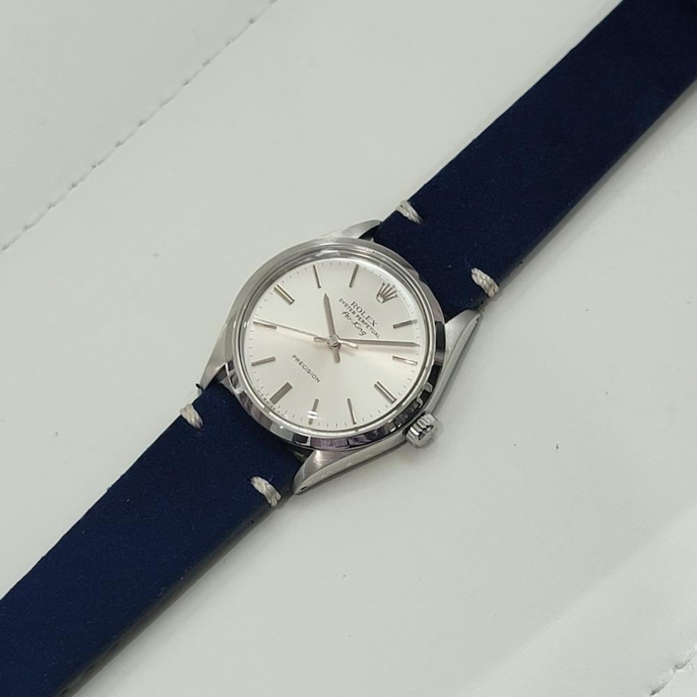 Mens Rolex Ref 5500 Oyster Precision Air King Automatic 1970s Vintage RA475 For Sale 4
