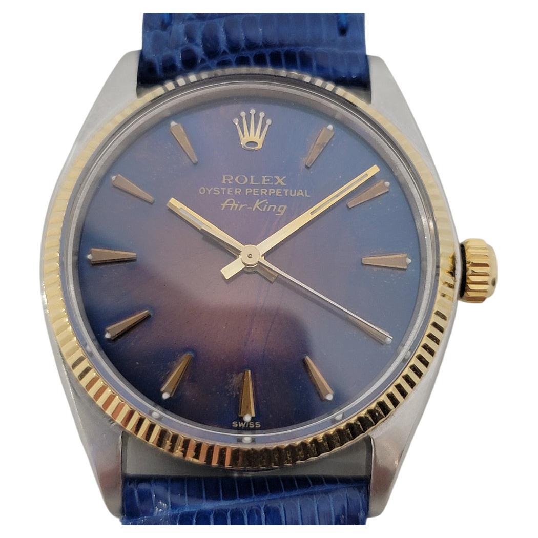 Mens Rolex Ref 5501 Air King 14k Gold 