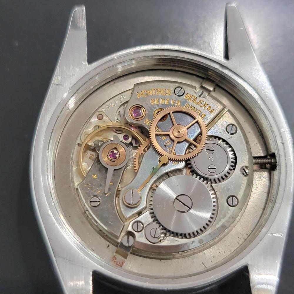 Mens Rolex Ref 6494 Oysterdate Precision 34mm Manual Wind 1950s Vintage RA191 For Sale 7