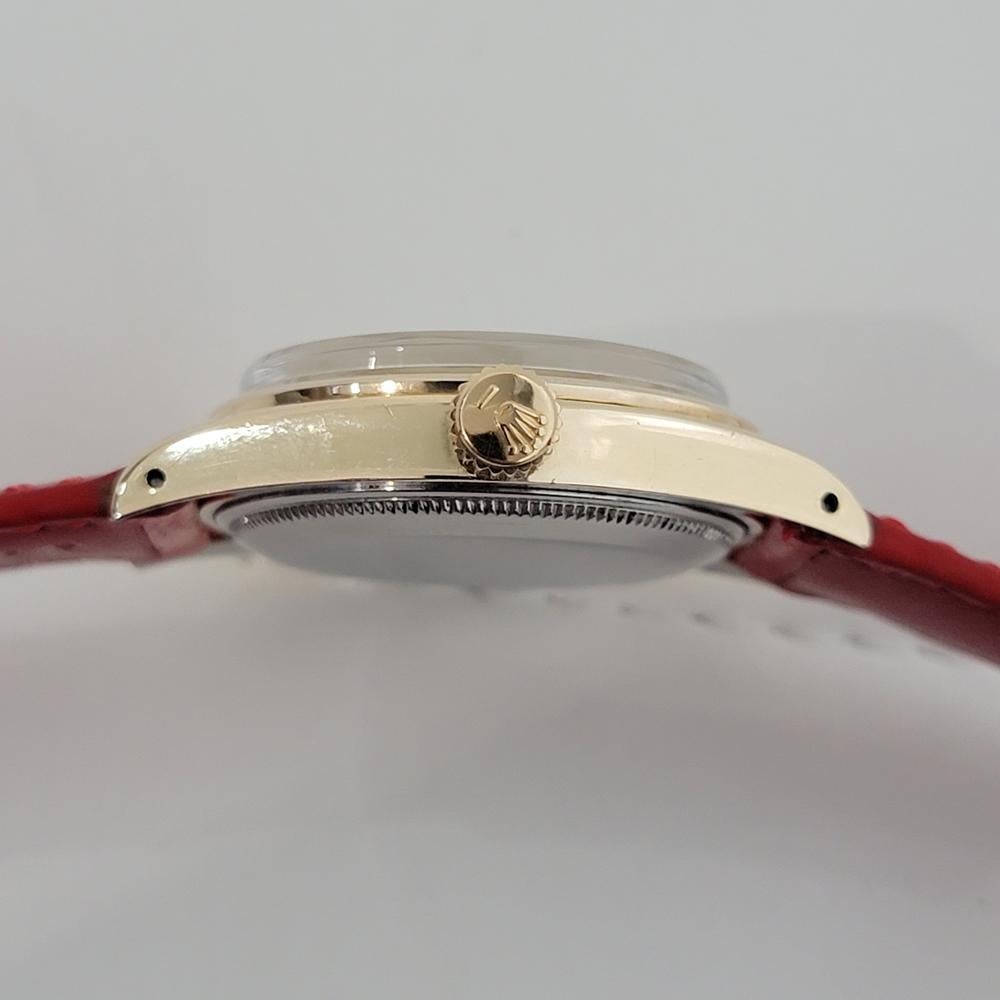 Mens Rolex Ref 6634 Oyster Perpetual Gold Capped Automatic 1950s Vintage RA237 4