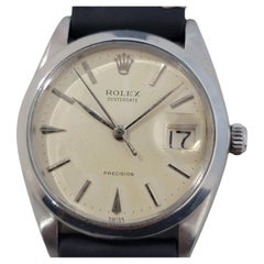 Herren Rolex Ref 6694 Oysterdate Precision 34mm Handaufzug 1960er Jahre Vintage RA207