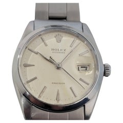 Mens Rolex Ref 6694 Oysterdate Präzision 34mm Handaufzug 1960er Jahre Vintage RA207S