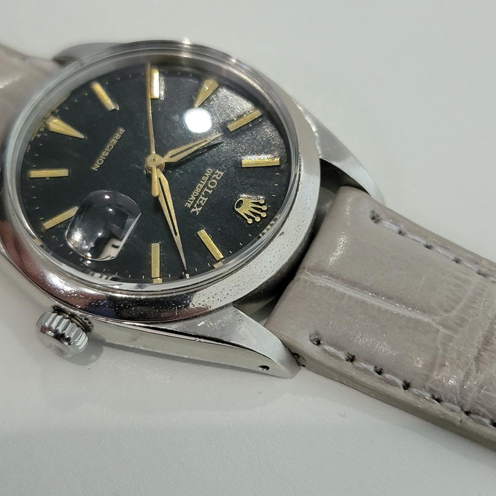 Mens Rolex Ref 6694 Oysterdate Precision 34mm Manual Wind 1960s Vintage RJC187G For Sale 2