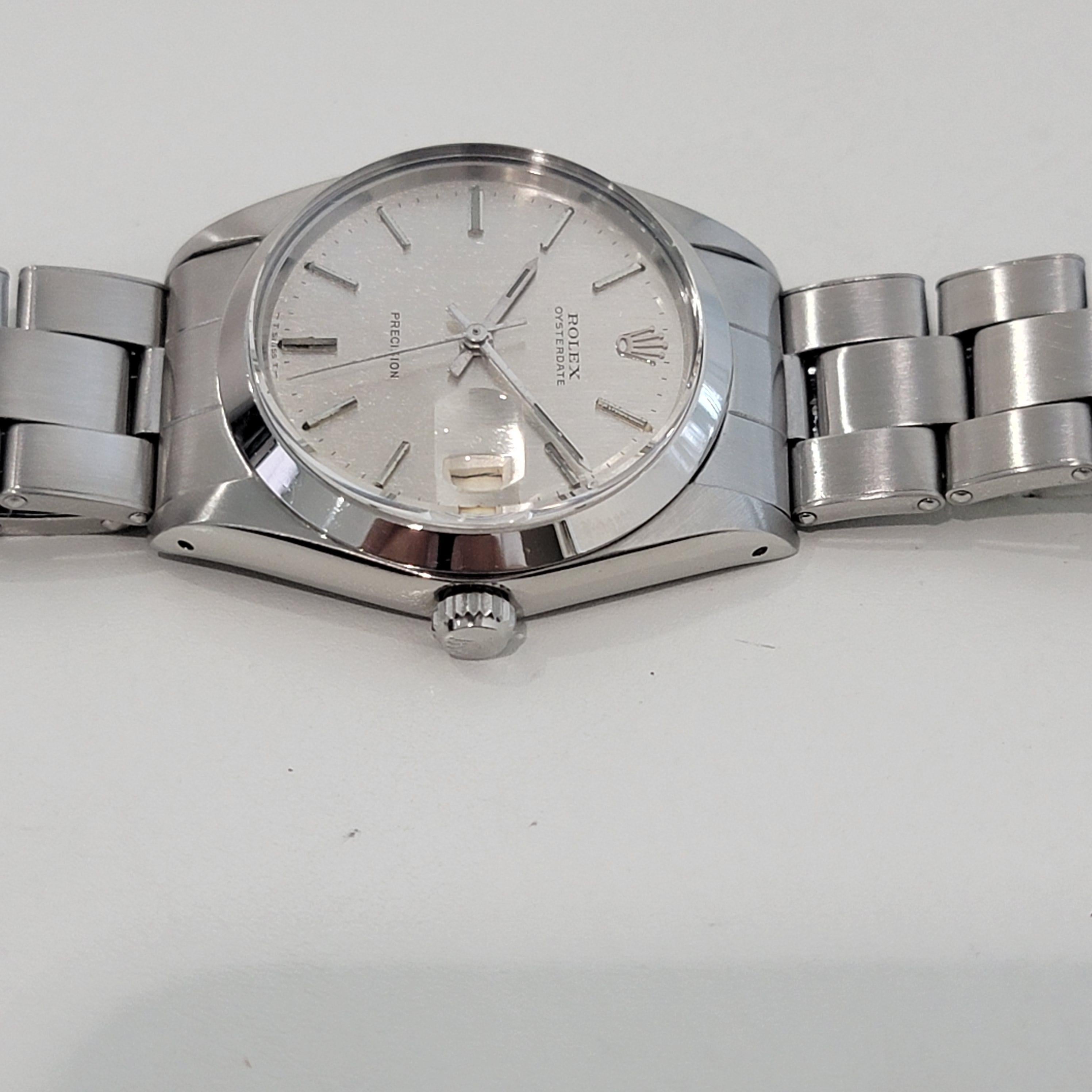 Mens Rolex Ref 6694 Oysterdate Precision Hand Wind 1960s Swiss Vintage RJC198 en venta 1