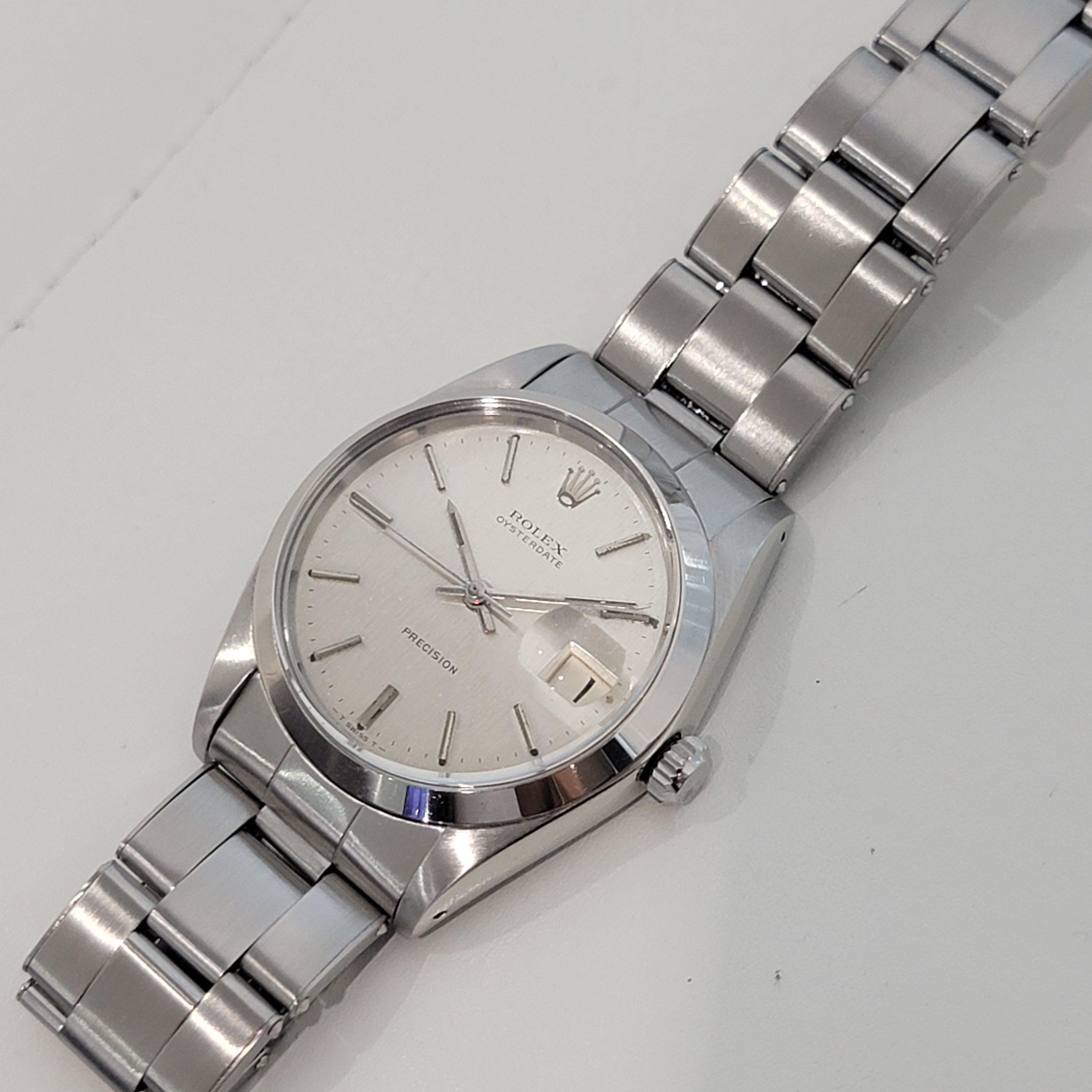 Mens Rolex Ref 6694 Oysterdate Precision Hand Wind 1960s Swiss Vintage RJC198 en venta 3