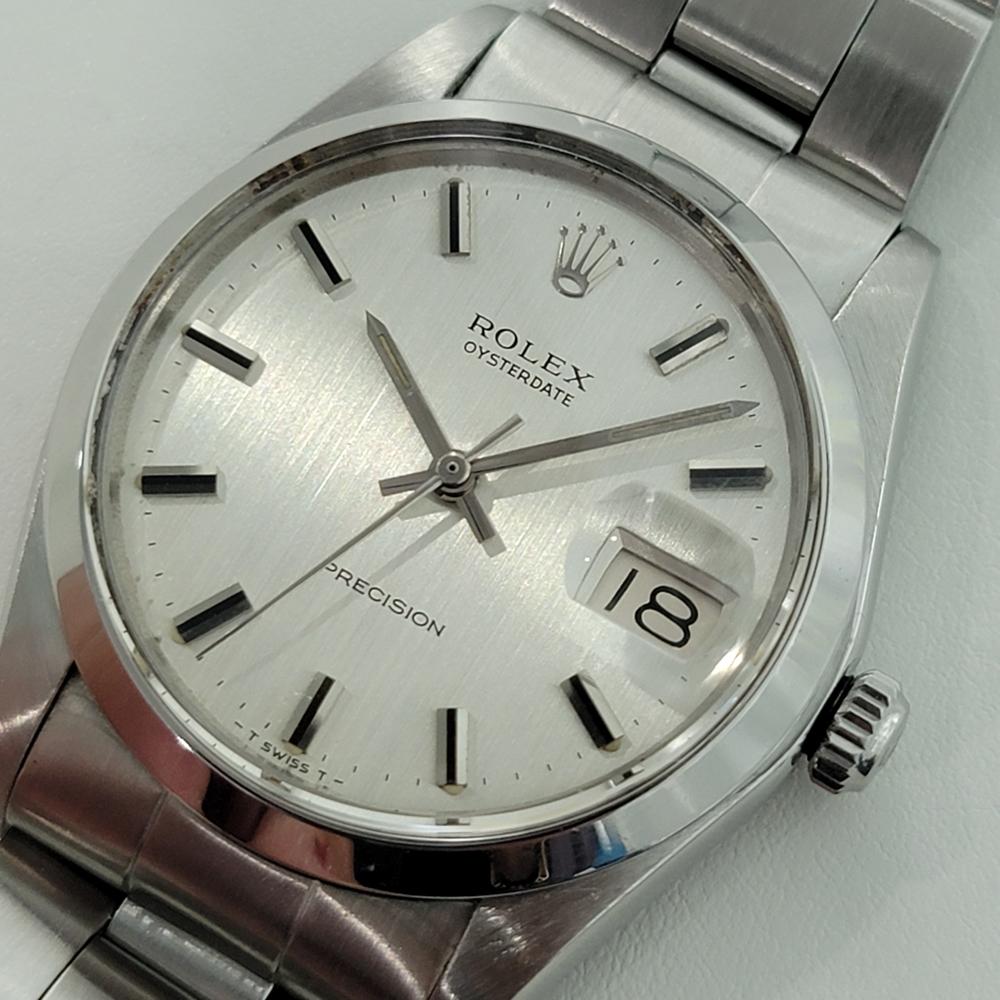 Mens Rolex Ref 6694 Oysterdate Precision Manual Wind 1970s Swiss Vintage RA289 en Excelente Estado en Beverly Hills, CA