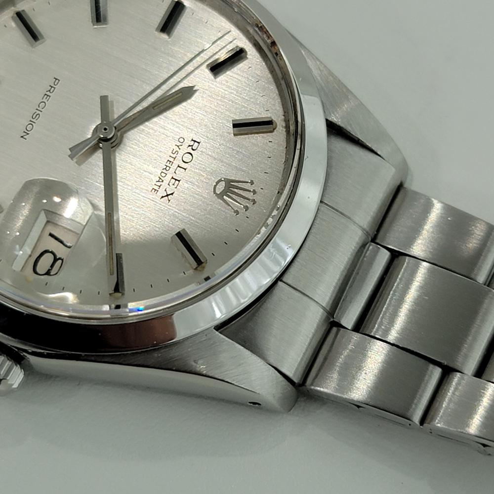 Mens Rolex Ref 6694 Oysterdate Precision Manual Wind 1970s Swiss Vintage RA289 1