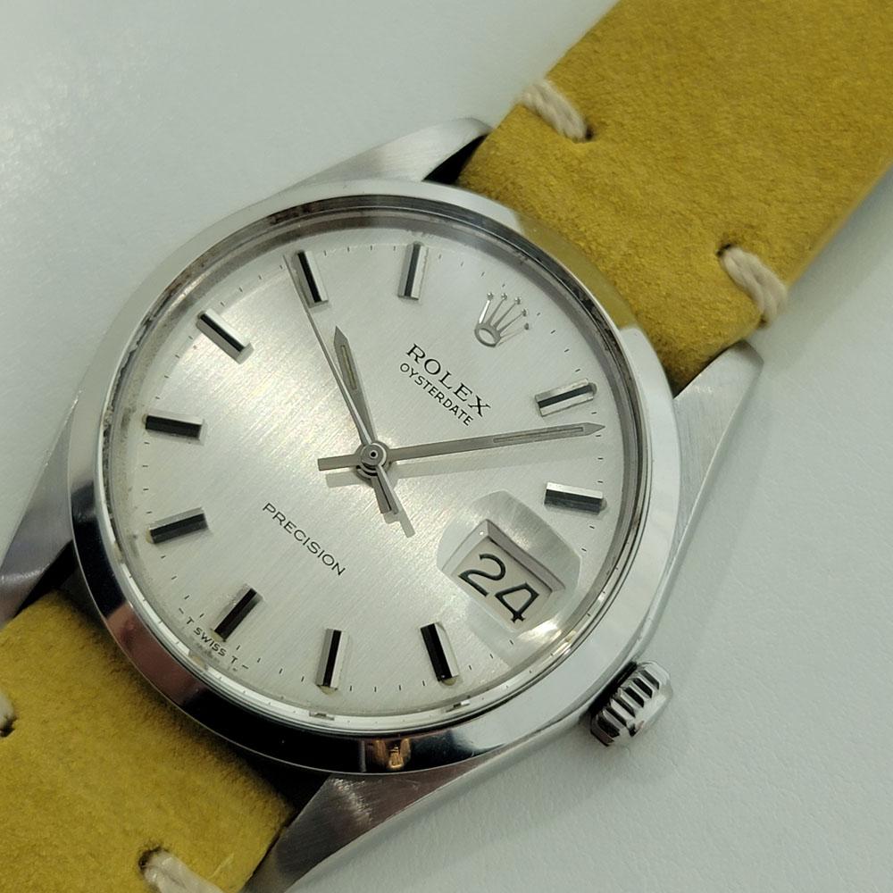 Men's Mens Rolex Ref 6694 Oysterdate Precision Manual Wind 1970s Vintage RA289Y