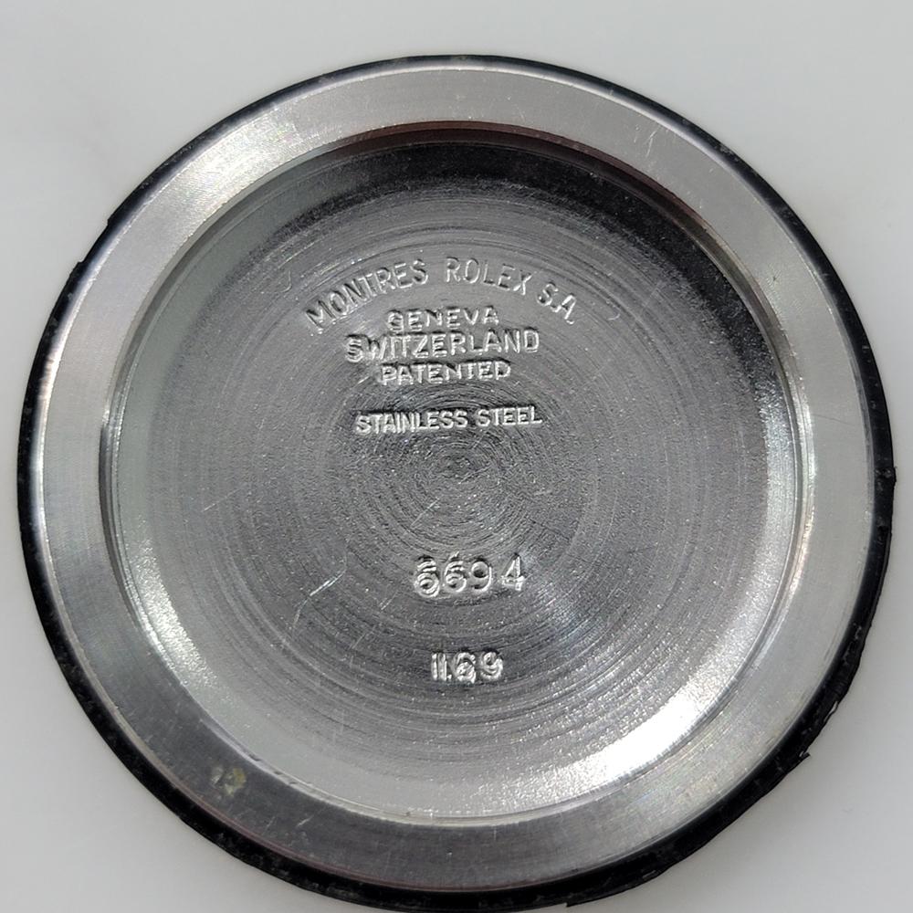 Mens Rolex Ref 6694 Oysterdate Precision Manual Wind w Box Paper 1960s RA261 For Sale 8
