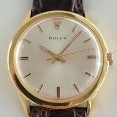 Rolex Uomo Ref 7002 Orologio Automatico di Presentazione Riempito d'Oro 1970 RJC119