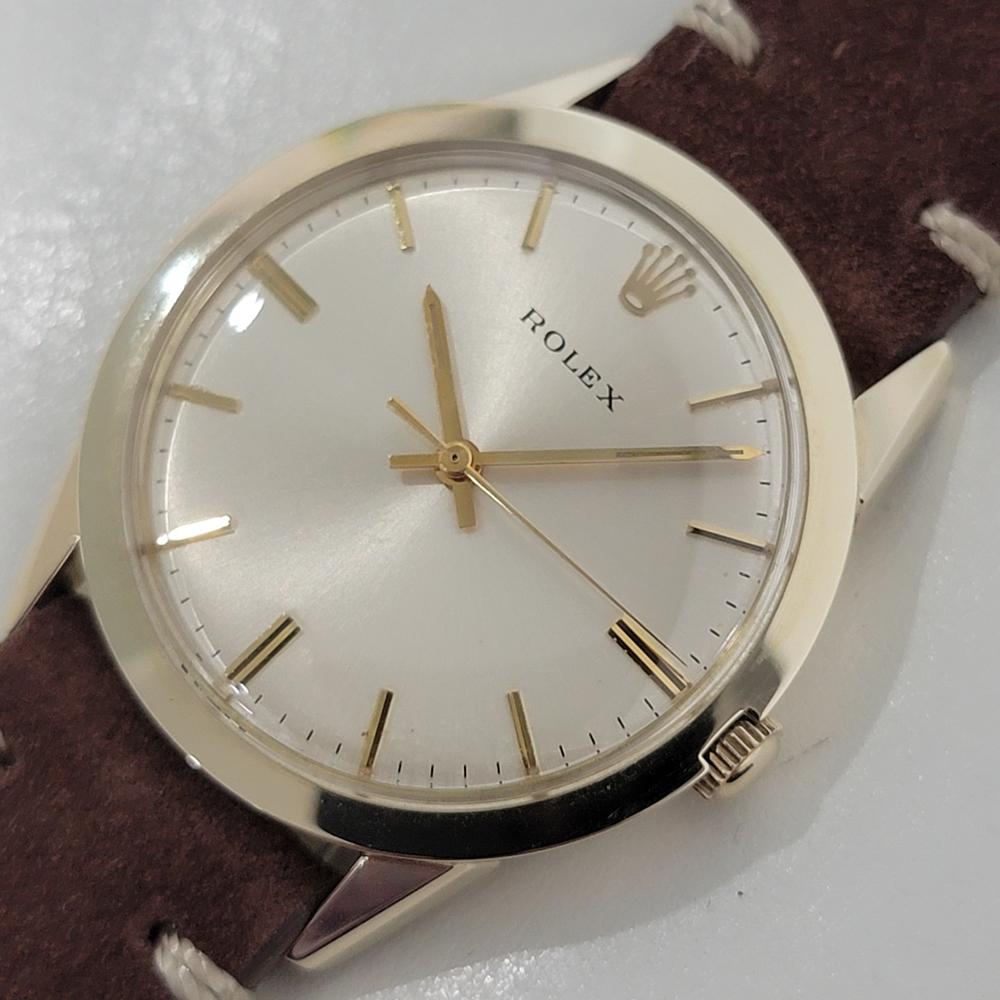 Men's Mens Rolex Ref 7002 Presentation 14k Gold Filled 35mm Automatic 1970s RA424