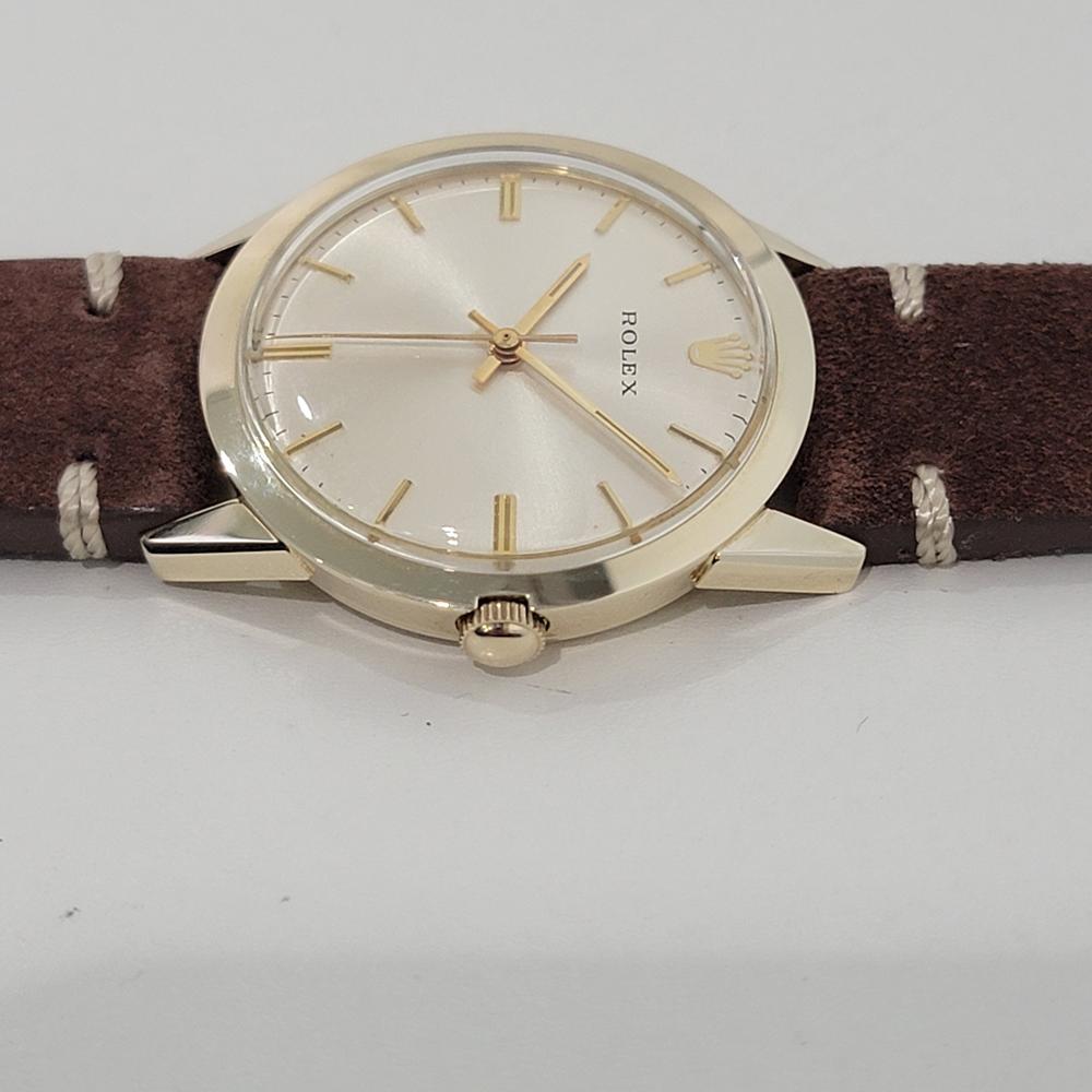 Mens Rolex Ref 7002 Presentation 14k Gold Filled 35mm Automatic 1970s RA424 1