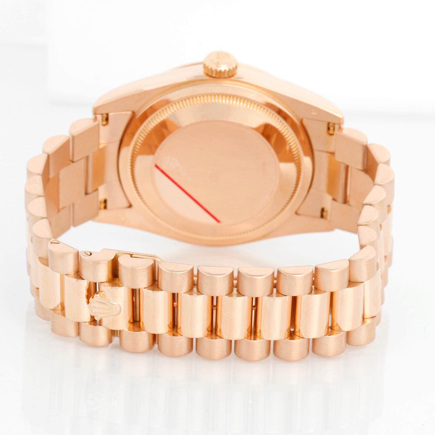  Hommes Montre Rolex President Day-Date en or rose 118235 Cadran rose Pour hommes 