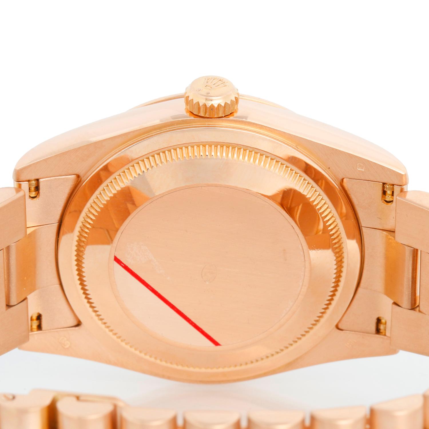 Hommes Montre Rolex President Day-Date en or rose 118235 Cadran rose 1