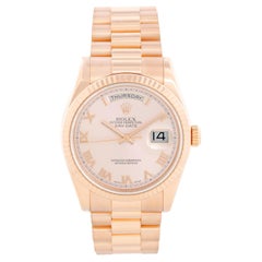 Hommes Montre Rolex President Day-Date en or rose 118235 Cadran rose