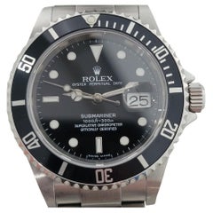 Mens Rolex Submariner Ref 16610 Date Automatic 2000s All Original w Pouch RA257