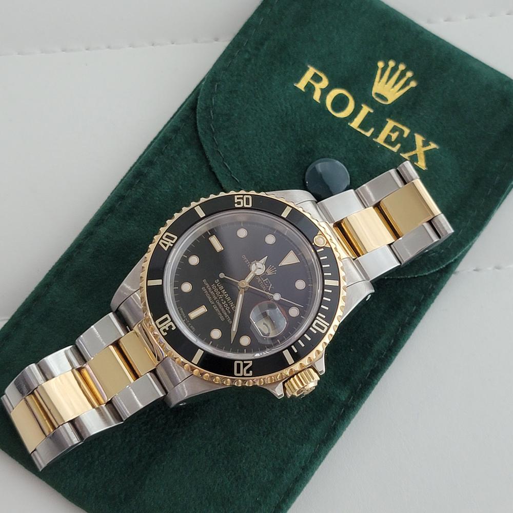 Mens Rolex Submariner Ref 16613 Date Automatic 1980s All Original w Pouch RJC122 6