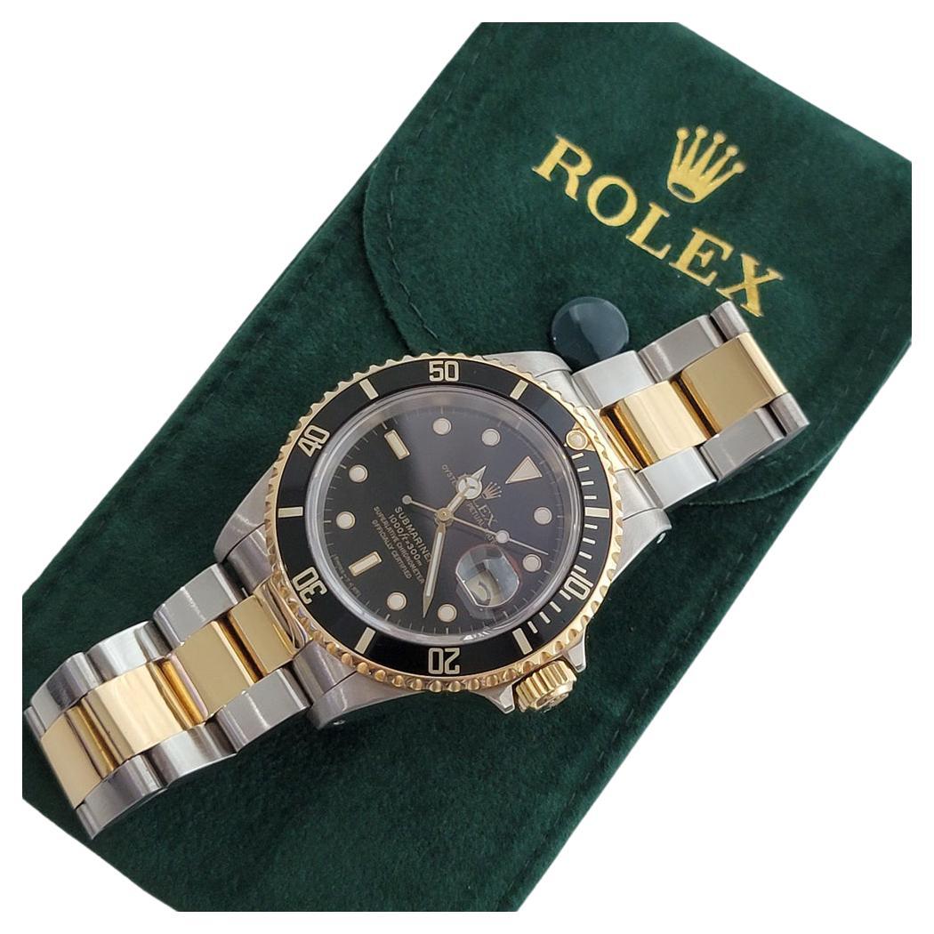 Mens Rolex Submariner Ref 16613 Date Automatic 1980s All Original w Pouch RJC122