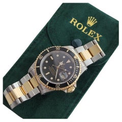 Mens Rolex Submariner Ref 16613 Date Automatic 1980s All Original w Pouch RJC122