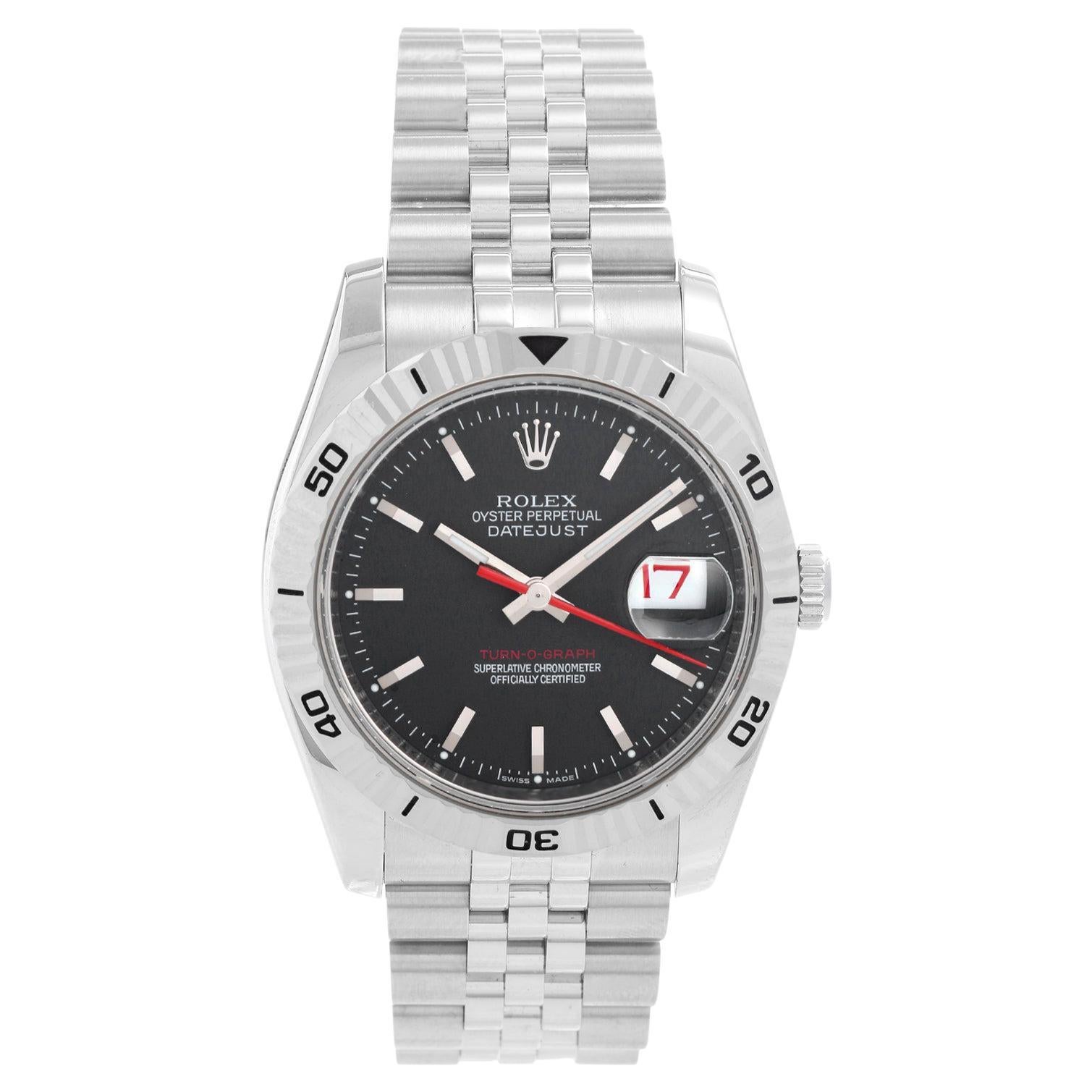 Men's Rolex Turnograph Datejust Stainless Steel Watch 116264