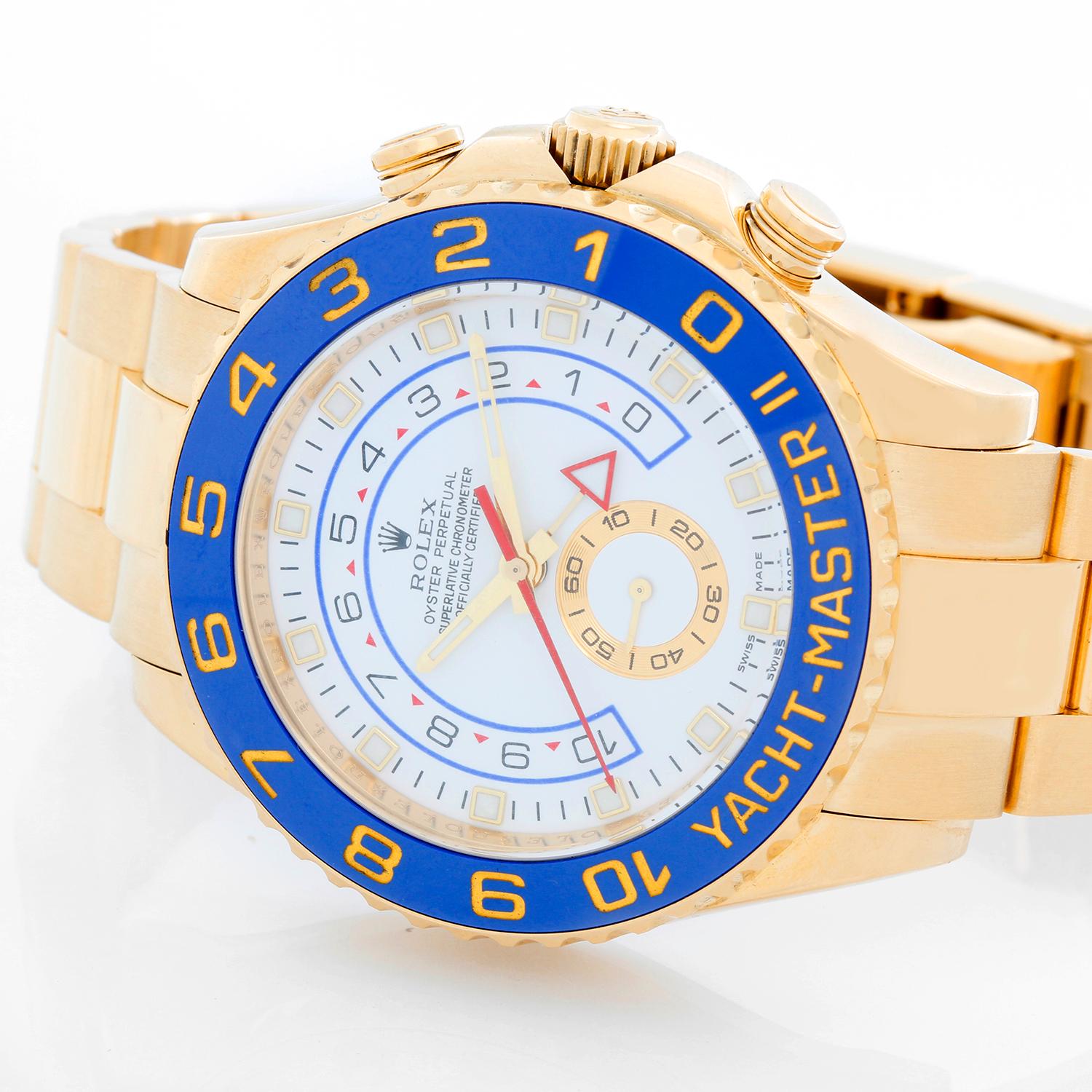 Men's Rolex Yacht-Master II Regatta 18 Karat Yellow Gold Watch 116688 1