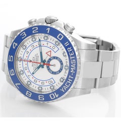 Men's Rolex Yacht-Master II Regatta Watch Stainless Steel Blue Bezel 116680
