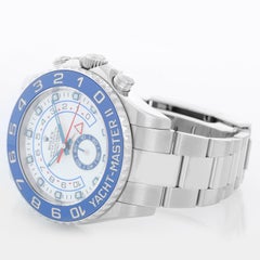 Men's Rolex Yacht-Master II Regatta Watch Stainless Steel Blue Bezel 116680