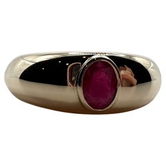 Used Mens Ruby ring 14KT natural untreated ruby ring Burma