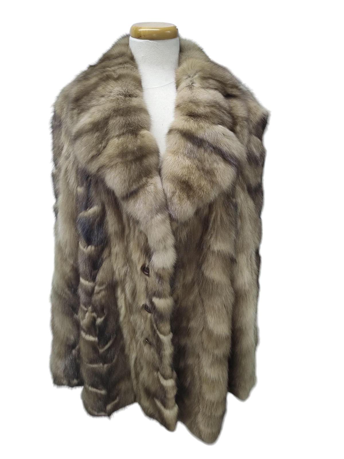 Men's Russian rare Tortora sable fur coat jacket size 46 For Sale 1