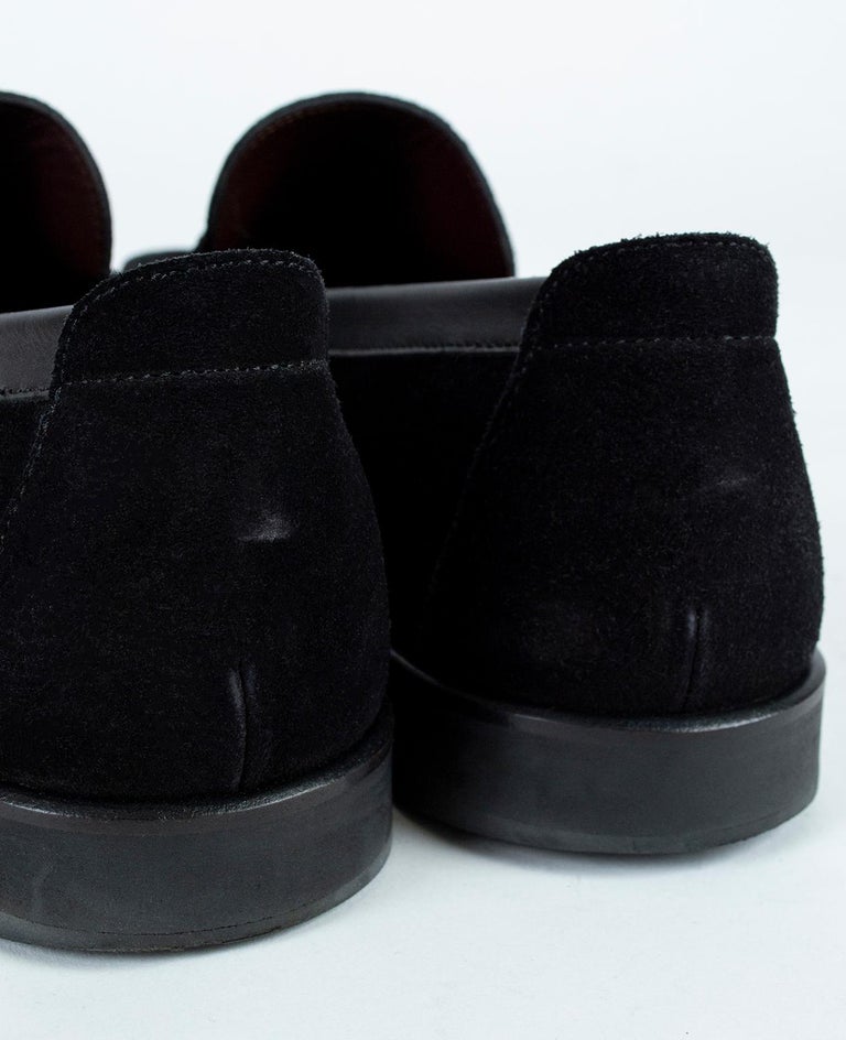 Men’s Salvatore Ferragamo Suede Silver Horse Bit Loafers, 21st Century