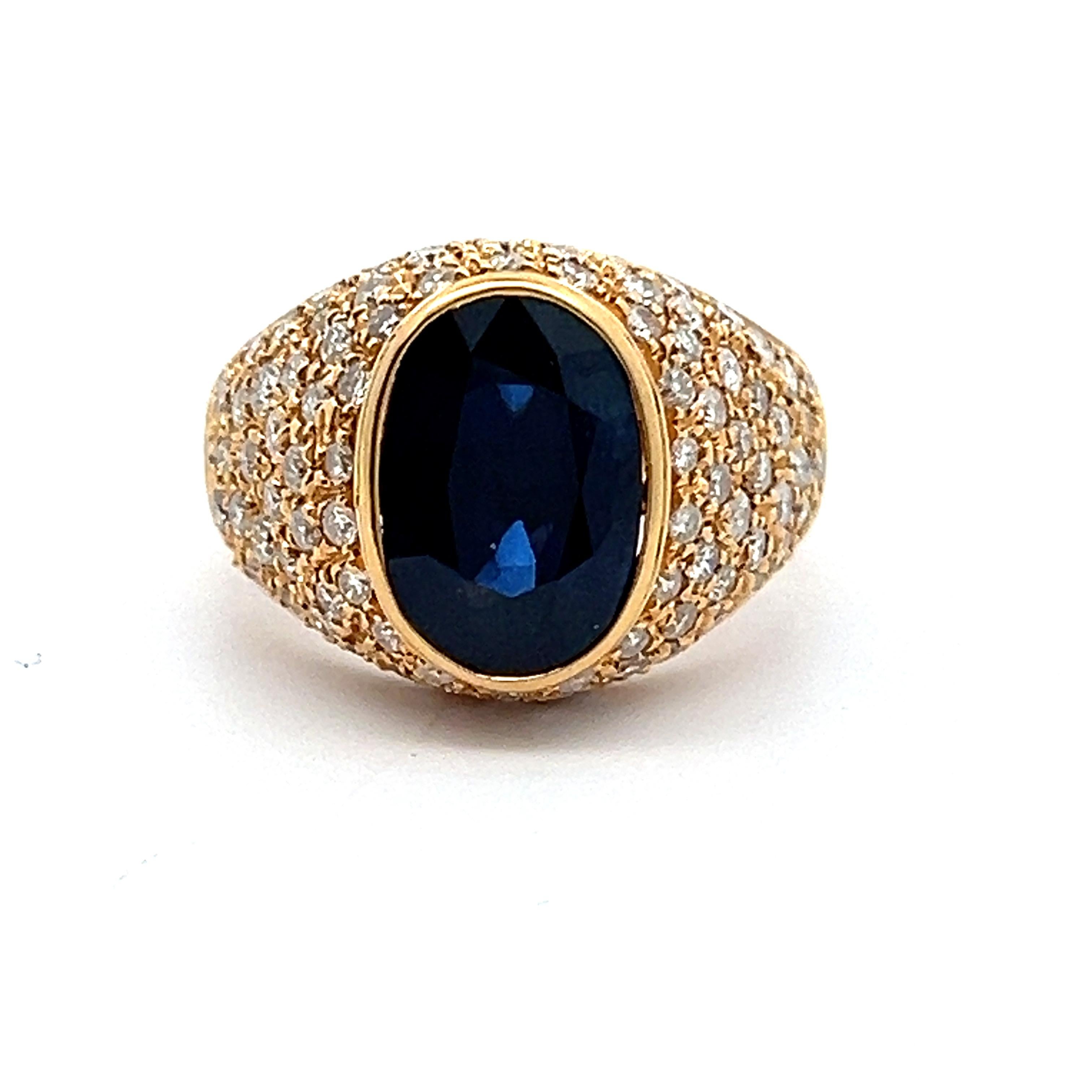 Men's Sapphire Ring For Sale 2