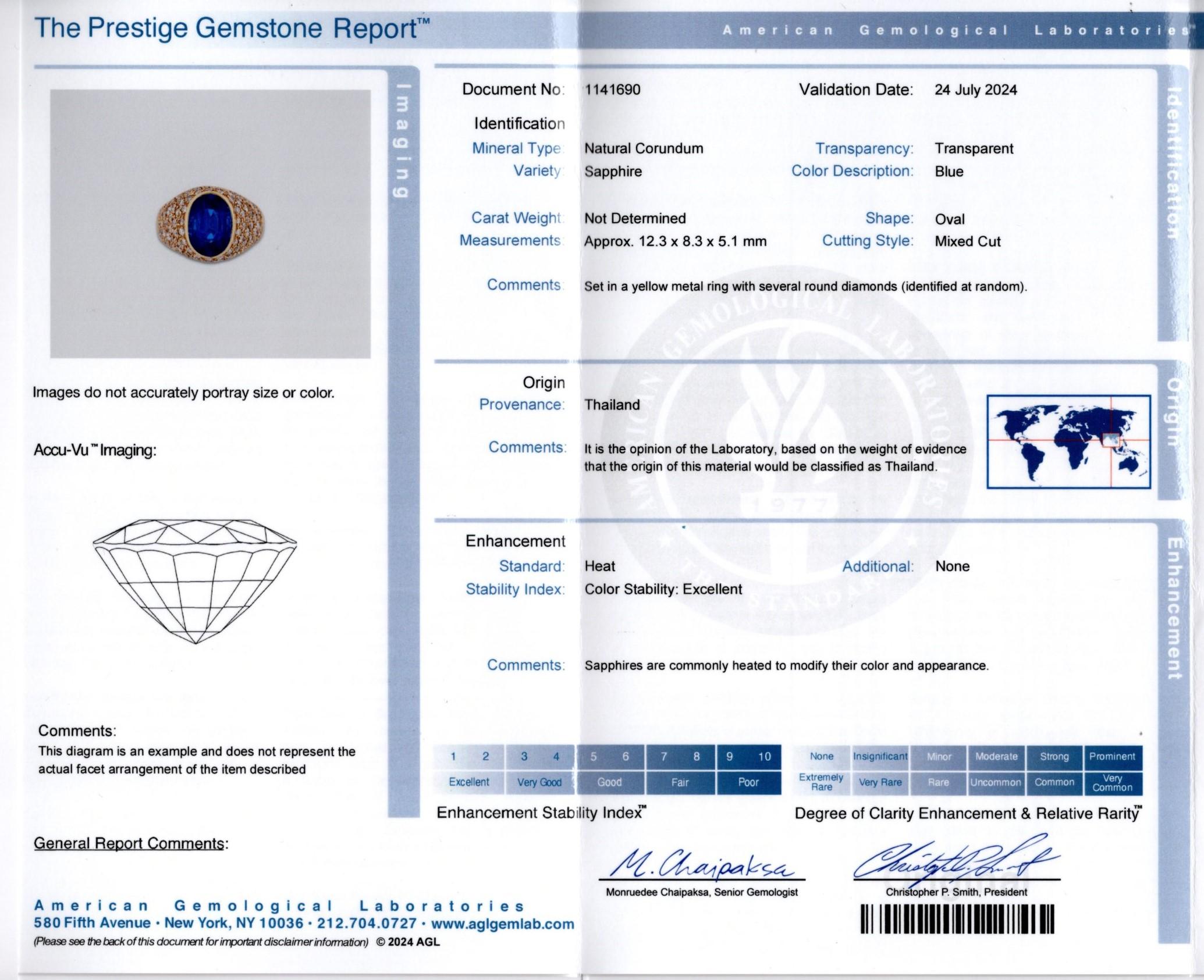 Men's Sapphire Ring For Sale 3