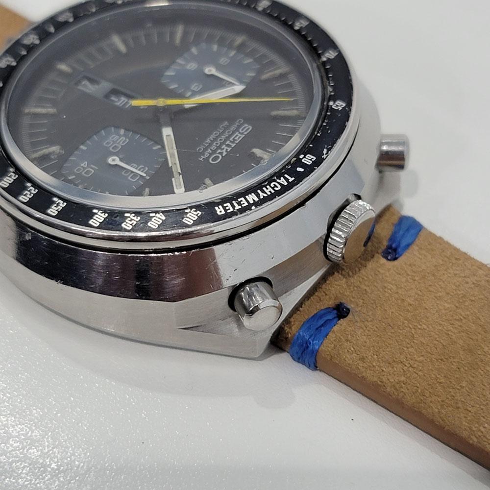 Seiko 5 Sports Bullhead 6138-0049 Chronographe automatique des années 1970 vintage RA373 en vente 1