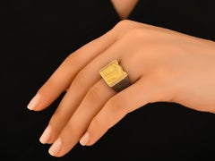 Men's Seljuk Lion Ring 24K Gold & Silver Unisex Statement Ring by Kurtulan